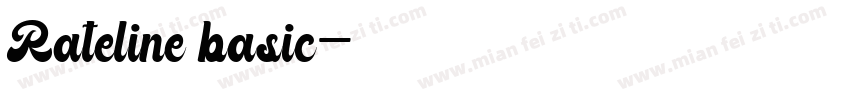 Rateline basic字体转换
